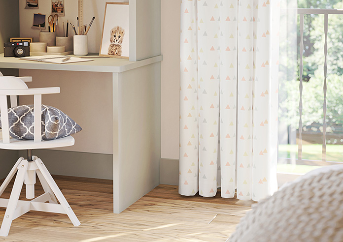 Faceted, Peachy - Made to Measure Curtains - Image 5